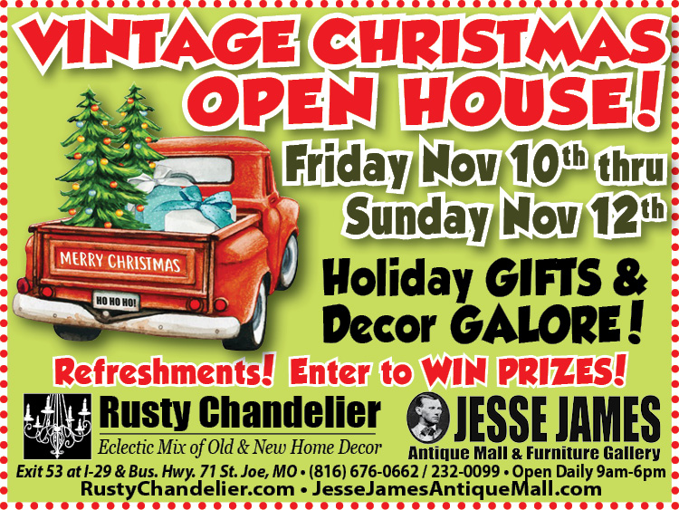 Nov 10-12 – Vintage Christmas Open House!